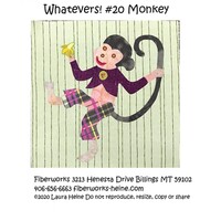 Laura Heine WHATEVERS! 20 Monkey Collage Pattern