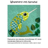 Whatevers! #45 Narwhal Collage Pattern by Laura Heine