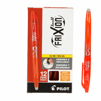 Frixion Pen ORANGE Fine Point - .07 Heat erasable - Single Pen