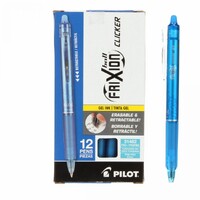Pilot FriXion Clicker 07 14210 0.7mm Fine Erasable Gel Ink Pens, 8 Color  Set