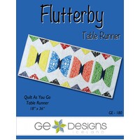 Flutterby Quilt as you Go Table Runner Pattern