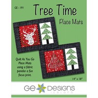 Tree Time Quilt as you Go Place Mats Pattern