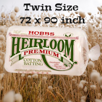 Heirloom Premium Cotton Blend Batting - TWIN 