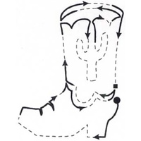 Quilt Stencil Dream Boot
