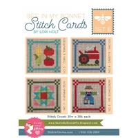 Lori Holt- Bee in My Bonnet  Cross Stitch Cards Set B