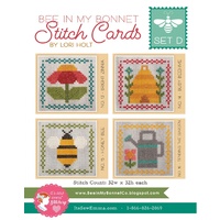 Lori Holt- Bee in My Bonnet Cross Stitch Cards Set D