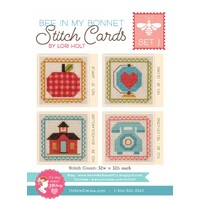 Lori Holt- Bee in My Bonnet Cross Stitch Cards Set J