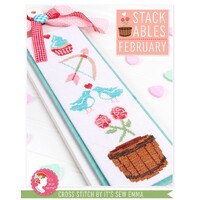 Stackables Cross Stitch Pattern - FEBRUARY