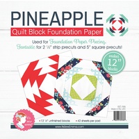 Foundation Paper Pad - Pineapple 12in Block
