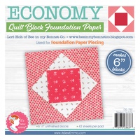 Foundation Paper - Economy Quilt Block 6in Pad by Lori Holt