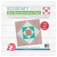 Foundation Paper - Economy Quilt Block 12in Pad by Lori Holt