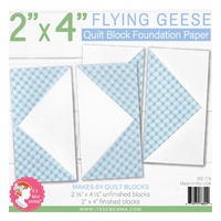 Foundation Paper -2in x 4in Flying Geese Quilt Block Pad by Lori Holt