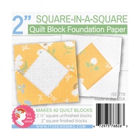 Foundation Paper 2in Square in a Square Quilt Block Pad by Lori Holt