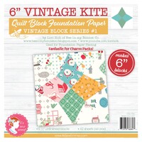 Foundation Paper - Vintage Kite Quilt Block 6 in