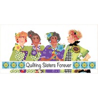 Quilting Sisters Forever Fabric Art Panel