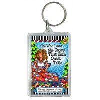 Quilt Story Keychain