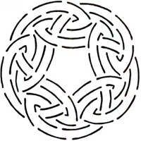 Quilt Stencil | Celtic Circle   | 7.5in