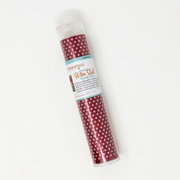 Applique Glitter Sheets Red Polka Dot 19.5in x 7.5in