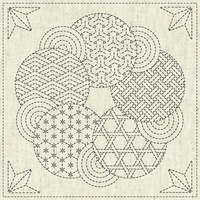 Sashiko Cloth - Kaza-Guruma 3