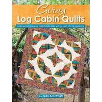 Curvy Log Cabin Quilts Book by Jean Ann Wright