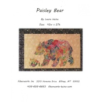 Laura Heine Paisley Bear Collage Pattern