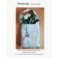Laura Heine Poodle Bag Collage Pattern