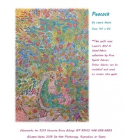 Laura Heine Peacock Collage Pattern