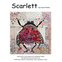 Laura Heine Scarlett The Ladybug Collage Pattern