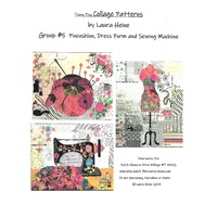 Laura Heine Teeny Tiny Collage Pattern Group 5- 3 patterns
