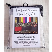 Fast and Easy WHITE Mesh Bag Kit