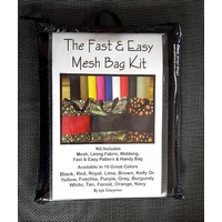 Fast and Easy BLACK Mesh Bag Kit