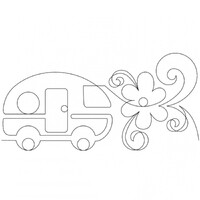 Quilt Stencil - Road Trip 5in