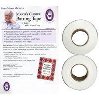 Marti Michell - Batting Tape Fusible Non Woven 1in x 30yds - 2 rolls per pack 