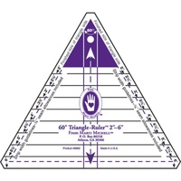 Marti Michell Triangle Ruler Small 60 Degree 2in to 6in