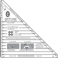 Marti Michell - Small Diagonal Set Triangle Ruler-3inch to 9inch