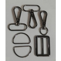 Bag Strap Hardware Kit Black 