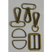 Bag Strap Hardware Kit Bronze - 1 1/4 in
