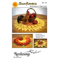 Sunflowers Mug Rugs and Table Mats Pattern