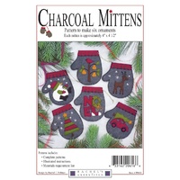 Ornament- Charcoal Mittens Pattern-6