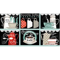 Coffee Chalk Placemat Panel 24in x 43.5in
