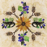 American Album Block Of The Month Kansas - Sunflower State Block 8