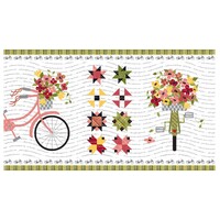 Petals And Pedals 24 in Panel - WHITE