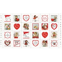 All My Heart 24in x 43in Valentine Greetings Patch Panel