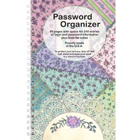 Password Organiser Book - CRAZY QUILT
