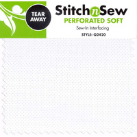Heat n Bond Stitch N' Sew Tear-Away Soft Perforated Stabiliser  Q2420