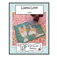 Llama Love Applique Mug Rug Pattern