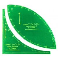 Cut Rite Slit 'N Sew | 8in Finished Melon Template Set