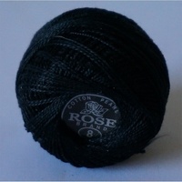 Rose Brand Black Pearl Cotton #8 10gm/95yds