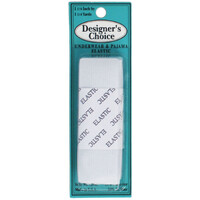 Knit Sport Elastic 1-1/4in x 1yd White