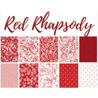 Red Rhapsody 5in Square - 42pc